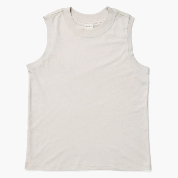 Richer Poorer Easy Tank in Mushroom White Size Large - Picture 1 of 6